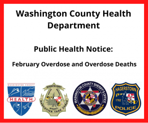 WCHD Public Health Notice: February Overdose and Overdose Deaths