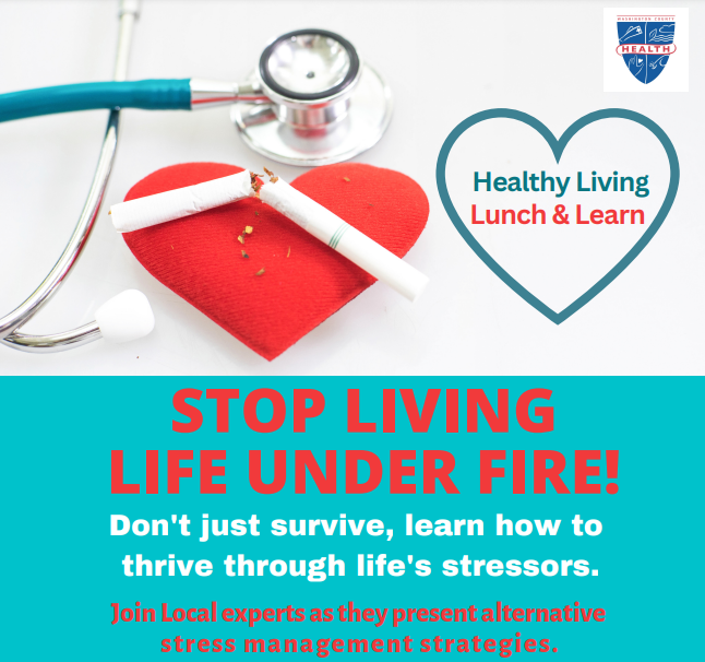 Healthy Living Lunch and Learn for Great American Smoke Out graphic. Details in event post.
