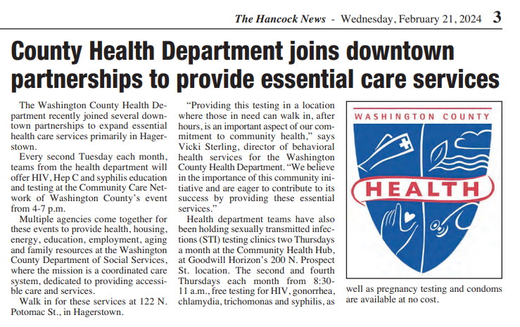 Image: Screenshot of press release from The Hancock News, edition Feb. 21, 2024; full story available online at The Hancock News' website for subscribers