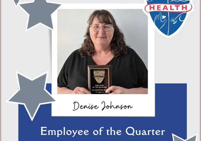 Washington County Health Department's Employee of the Quarter Denise Johnson